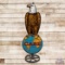 Amazing Case Old Abe w/ Earth 2-piece Die Cut Single Sided Porcelain Sign w/ Stand