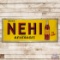 1948 Drink Nehi Beverages 8' Emb. Single Sided Tin Sign w/ Bottle