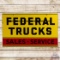 Federal Trucks Sales & Service Double Sided Porcelain Sign