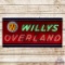 Willys Overland Single Sided Porcelain Neon Sign w/ Logo