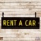 Rent A Car 7' Horizontal Double Sided Porcelain Neon Sign