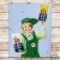 Graphic Caltex Motor Oil Double Sided Porcelain Sign w/ Quart Cans & Boy