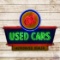 Fantastic Chevrolet OK Used Cars Authorized Dealer 6' Double Sided Porcelain Neon Sign w/ Logo