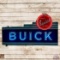 Exceptional Buick Valve in Head Die Cut 6' Double Sided Porcelain Neon Sign