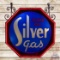 Rare Home Oil Silver Gas DS Glass Lighted Neon Service Station Sign Montana