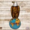 Case Old Abe w/ Earth 2-piece Die Cut Single Sided Porcelain Sign