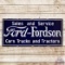 Impressive Ford Fordson Cars Trucks and Tractors Sales and Service 5' Single Sided Porcelain Sign