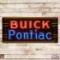 Rare Buick Pontiac Single Sided Porcelain Neon Sign