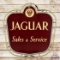 Superb Jaguar Sales & Service Single Sided Porcelain Neon Sign w/ Frame