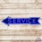 Service 4' Die Cut Double Sided Porcelain Neon Arrow Sign
