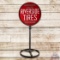 Outstanding Riverside Tires Batteries Authorized Dealer Double Sided Porcelain Curb Sign