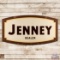 Scarce Jenney Gasoline Dealer 7' Double Sided Porcelain ID Sign
