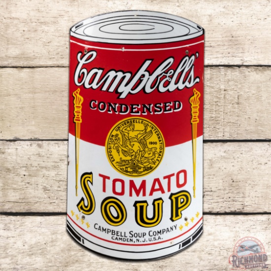 Campbell's Tomato Soup Curved Single Sided Porcelain Sign