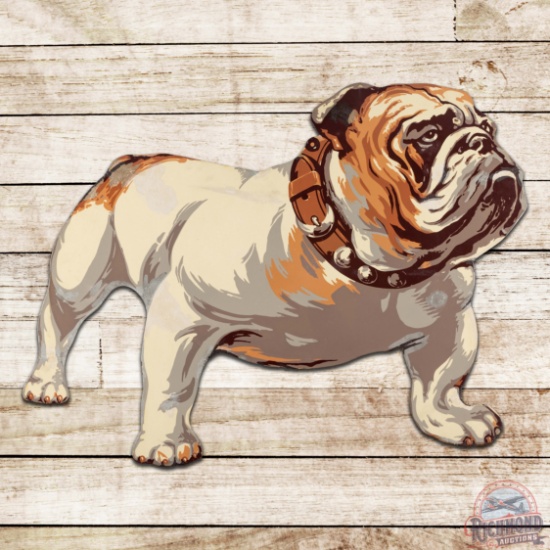 Mack Trucks 36" Die Cut Single Sided Porcelain Bulldog Sign Right Facing
