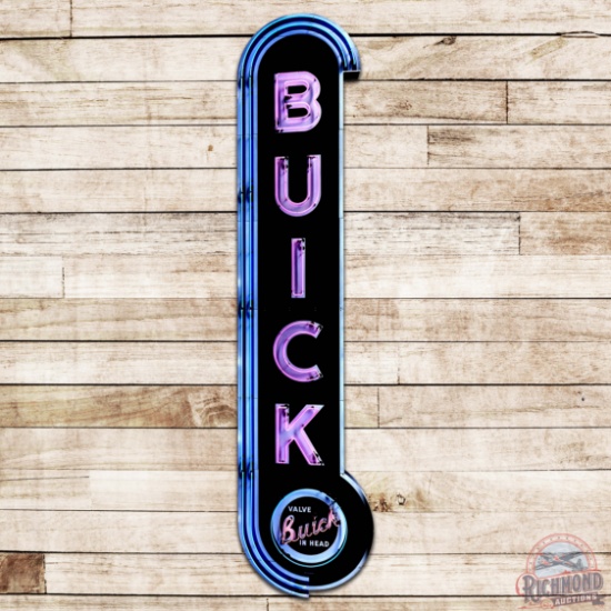 Amazing 22' Buick Valve In Head Porcelain Dealership Neon Sign