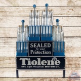 Fantastic Pure Tiolene Service Station Motor Oil Bottle Display Rack