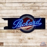 Amazing Packard Automobiles Die Cut Double Sided Porcelain Neon Sign w/ Lug Nut Logo