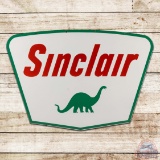 Superb Sinclair Gasoline Service Station 5' Double Sided Porcelain Sign w/ Dino
