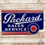 Packard Automobiles Sales Service 4' Die Cut Double Sided Porcelain Sign w/ Logo