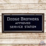 Dodge Brothers Approved Service Station Double Sided Porcelain Sign