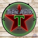 1958 Texaco Gasoline 6' Single Sided Porcelain Neon Sign