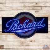 Packard Automobiles 7' Single Sided Porcelain Die Cut Neon Sign w/ Logo