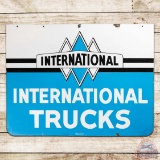 International Trucks 4' Double Sided Porcelain Sign w/ Triple Diamond Logo