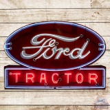 Ford Tractor Die Cut Single Sided Porcelain Neon Sign