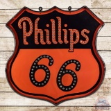 Rare Phillips 66 Double Sided Porcelain 48
