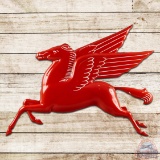 Superb Mobil Pegasus Embossed Die Cut Single Sided Porcelain Sign