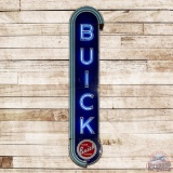 Buick Valve in Head Vertical 16' Die Cut Single Sided Porcelain Neon Sign w/ Logo