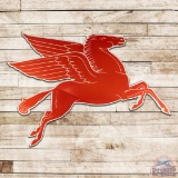 Rare Mobil Pegasus Cookie Cutter 2-Piece Single Sided Porcelain Sign 