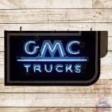 Fantastic GMC Trucks Double Sided Porcelain Neon Sign
