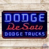 Dodge DeSoto Dodge Trucks 6' Single Sided Porcelain Neon Sign
