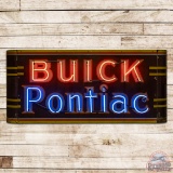 Rare Buick Pontiac Single Sided Porcelain Neon Sign