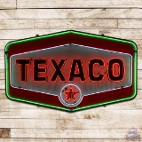 Texaco Gasoline 7' Single Sided Porcelain Neon Sign