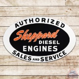 Fantastic Sheppard Diesel Engines Authorized Sales and Service Double Sided Porcelain Sign