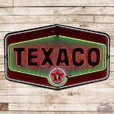Texaco Gasoline Die Cut Single Sided Porcelain Neon Sign