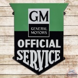 Excellent GM General Motors Official Service Die Cut Single Sided Porcelain Sign