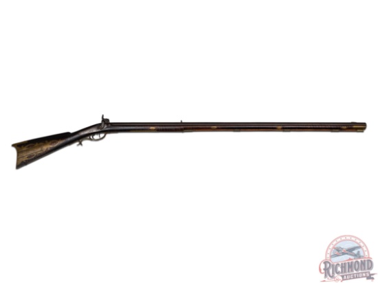 Antique Ohio Percussion Kentucky Rifle by William H. Brown