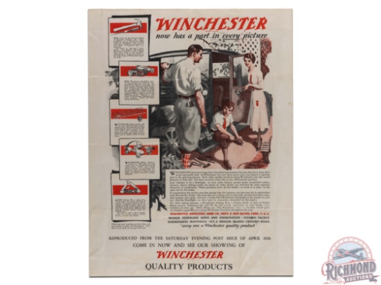 Winchester Repeating Arms Quality Products Advertising Poster