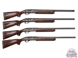 Rare Robert Runge Engraved Remington 1100 Custom Sequential 4 Gun Shotgun Set 12, 20, 28, 410 GA