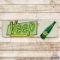 Veep a Product of Coca Cola Single Sided Tin Die Cut Sign w/ Bottle