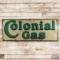 Colonial Gas 10' Single Sided Porcelain Sign 
