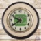 Early Quaker State Oils & Greases Advertising Clock w/ Tire & William Penn