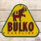 Scarce Bulko Gasoline Single Sided Porcelain Sign w/ Elephant