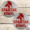 Group of Spartan Ethyl Gas Pump Globe Lenses w/ Logo