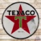1941 Texaco Gasoline 6' Double Sided Porcelain ID Sign