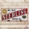 We Sell Sterling Motor Oil Double Sided Porcelain Sign w/ Logo