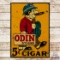 Odin 5 Cents Cigar Emb. Single Sided Tin Sign